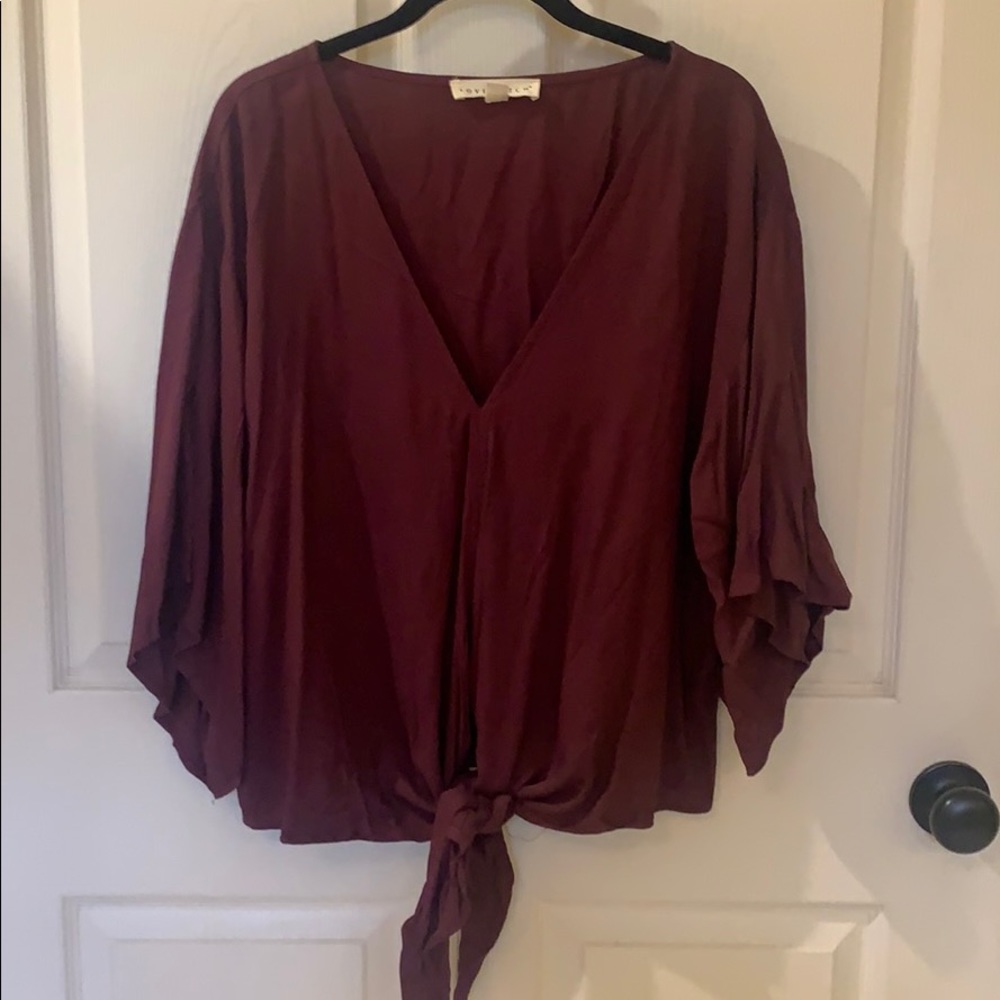 Brand new maroon lovestitch blouse